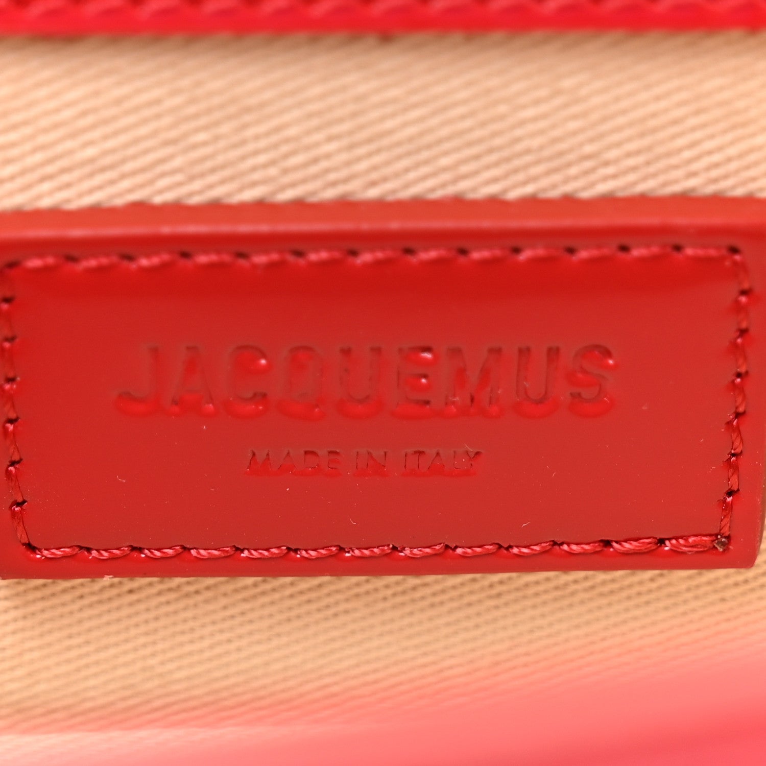 Jacquemus Glazed Calfskin Le Bambino Red 6 of 10