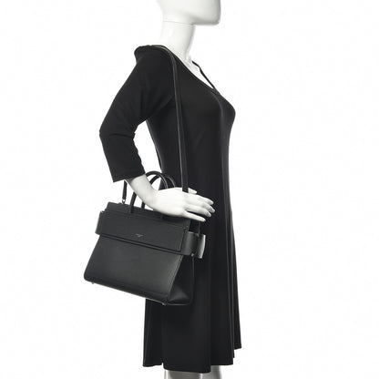 Givenchy Grained Calfskin Small Horizon Satchel Black 2 of 10