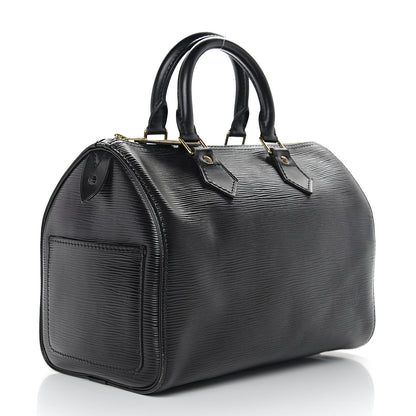 Louis Vuitton Epi Speedy 25 Black 2 of 10