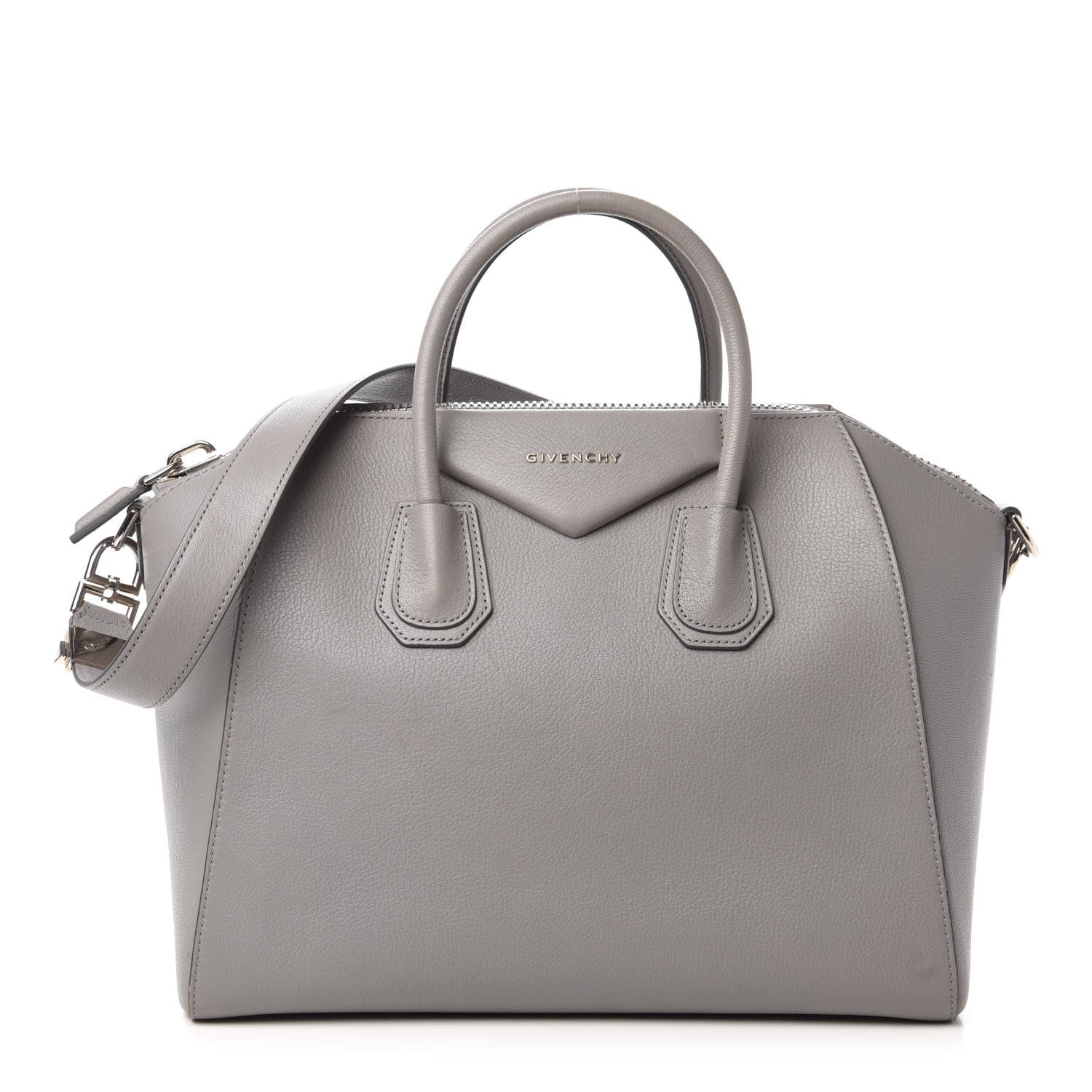 Givenchy Sugar Goatskin Medium Antigona Pearl Grey 1 of 10