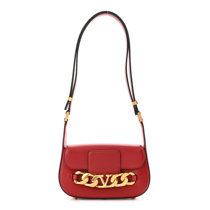 Valentino Garavani Calfskin Small Vlogo Chain Shoulder Bag Rosso Valentino 1 of 11
