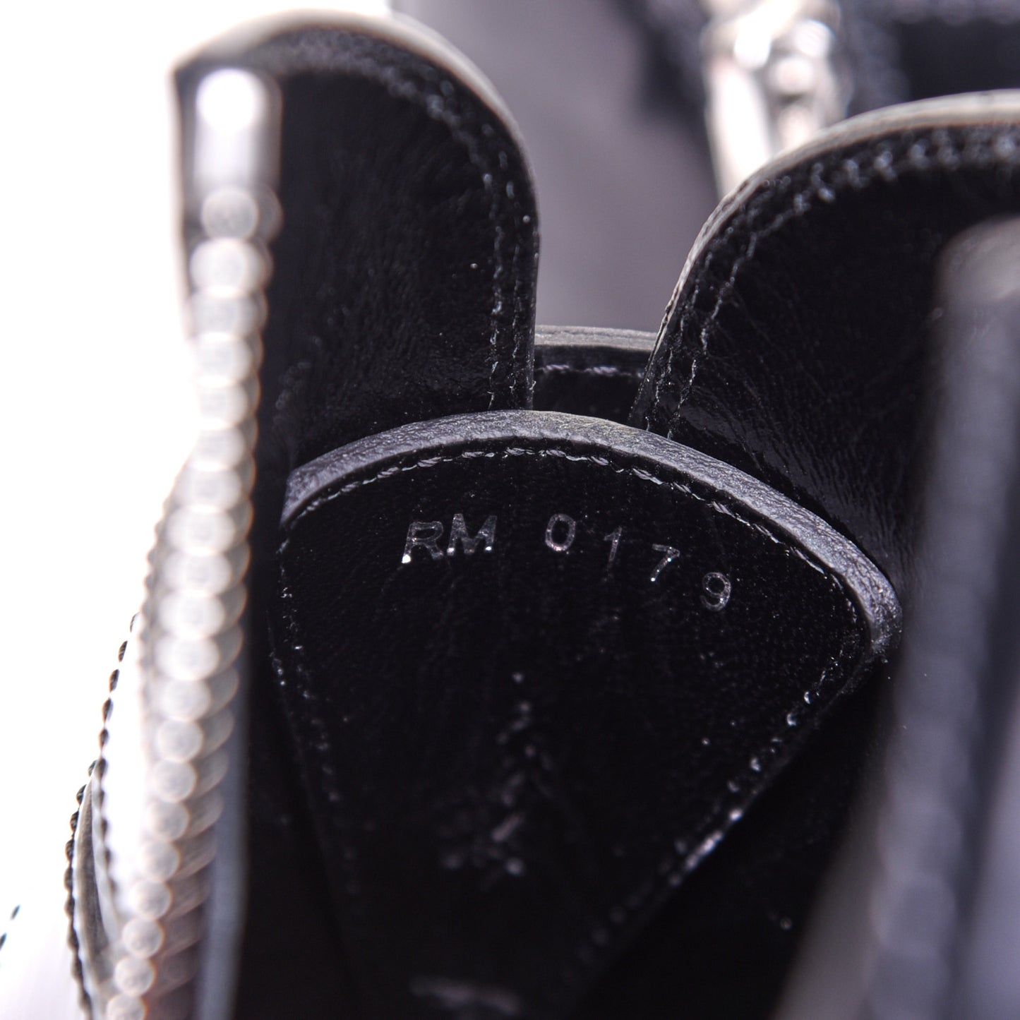 Calfskin Studded Punk Ankle Boots 36 Black