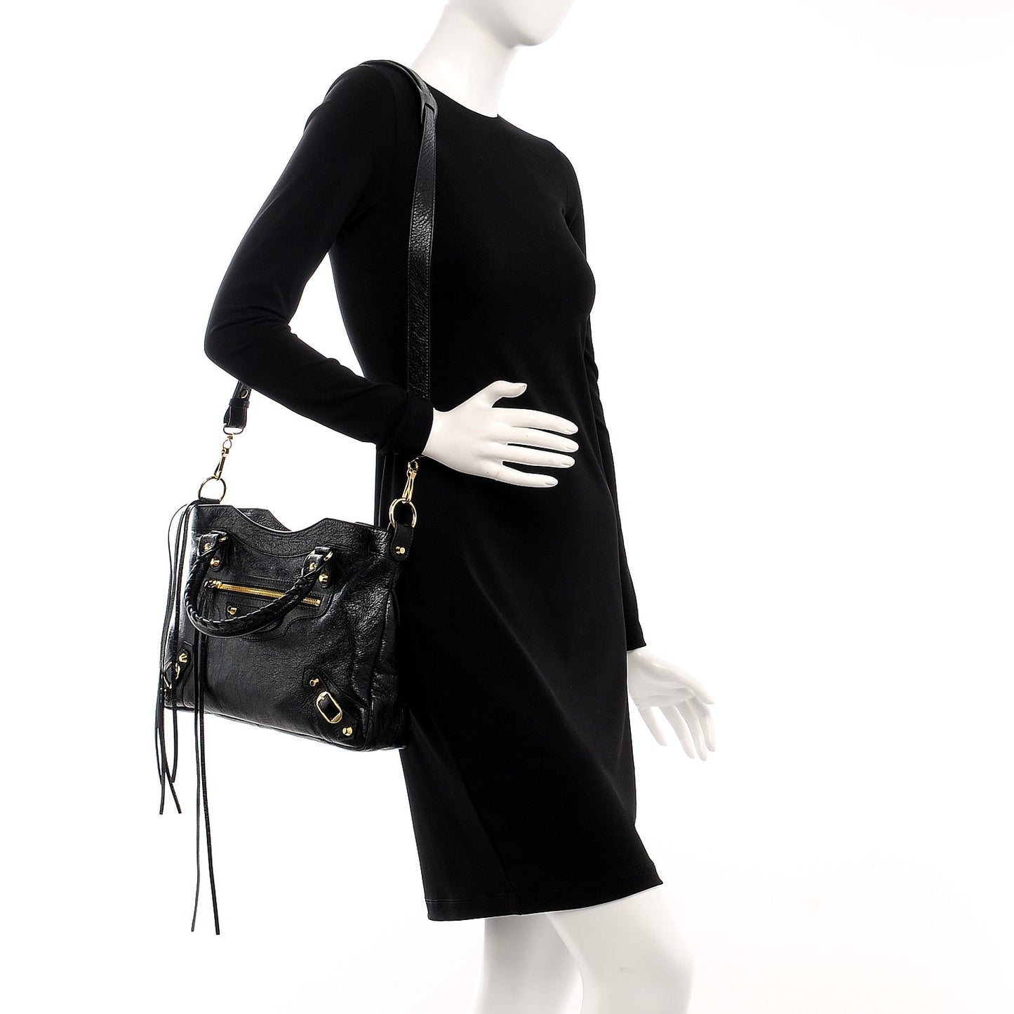Agneau Classic Gold Hardware Town Black