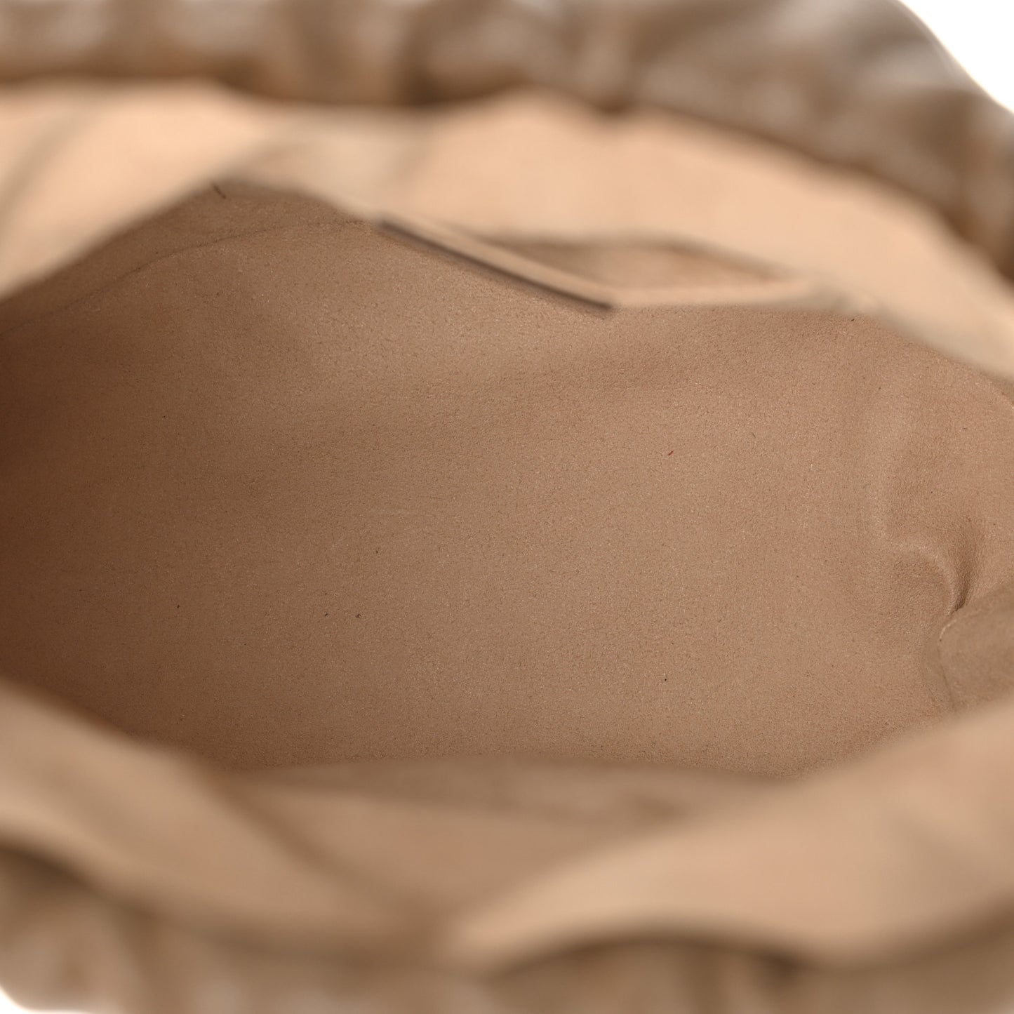 Monogram Textured Calfskin Horsebit 1955 Drawstring Bucket Bag Beige Brown Sugar