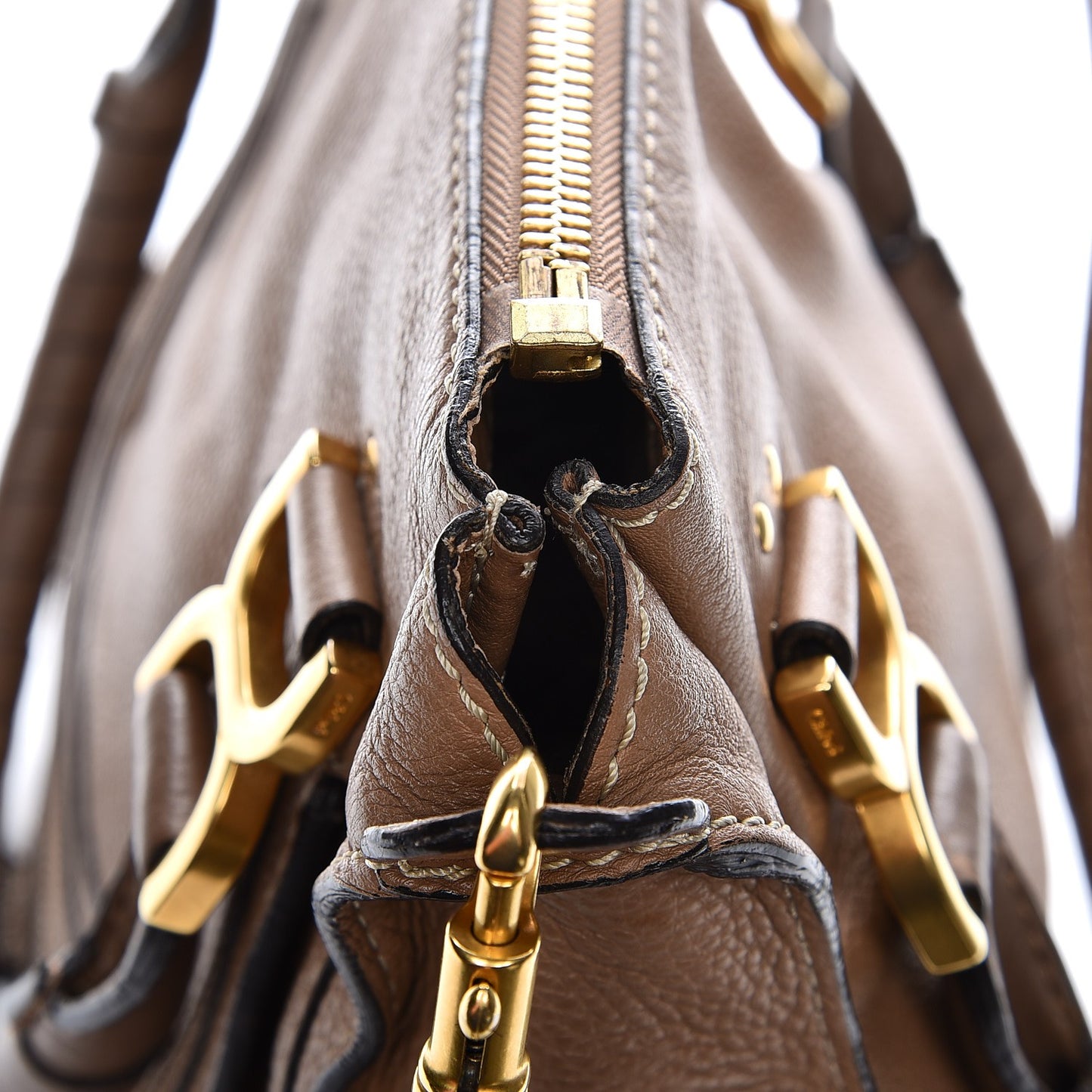 Calfskin Small Marcie Satchel Nut