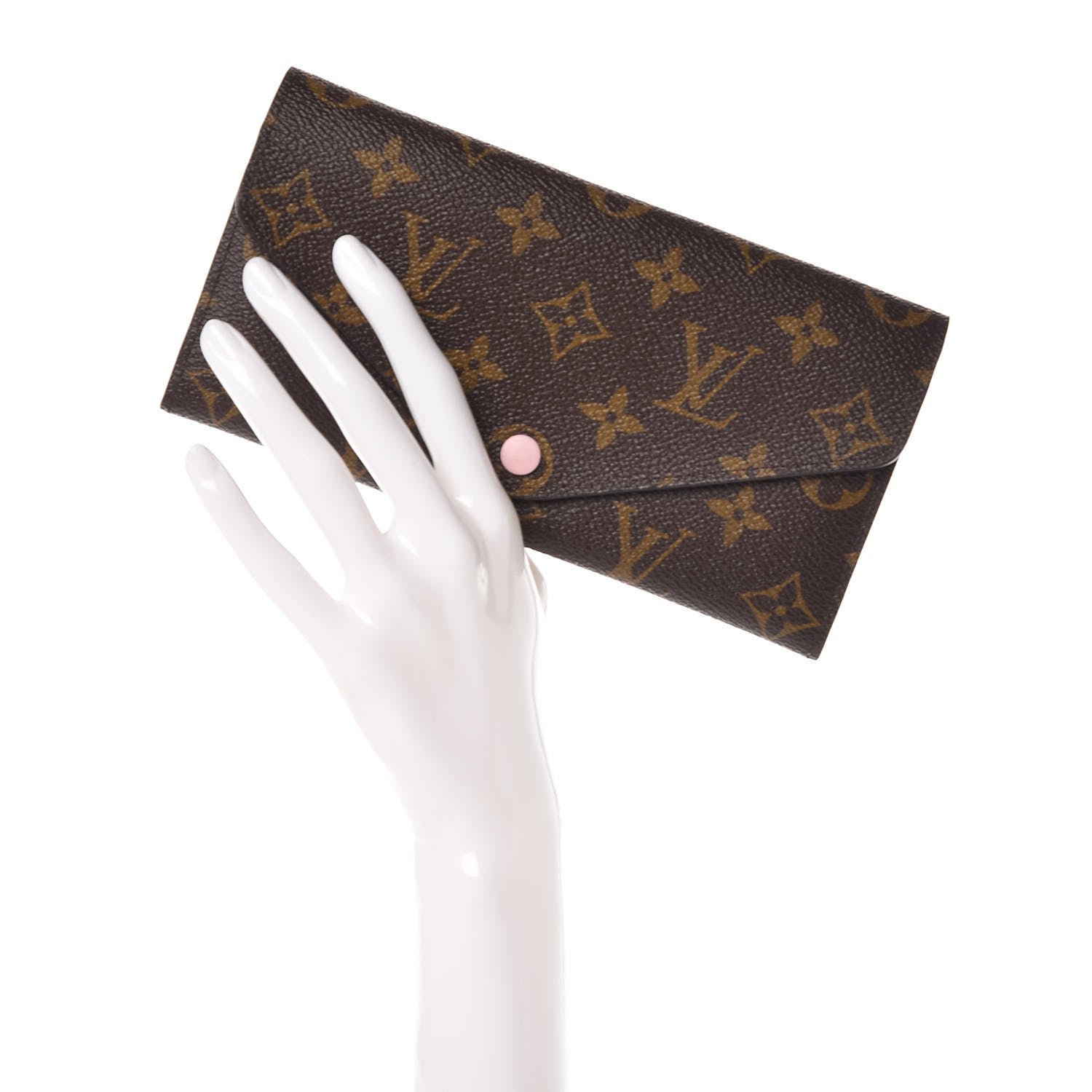 Louis Vuitton Monogram Josephine Wallet Rose Ballerine 2 of 9