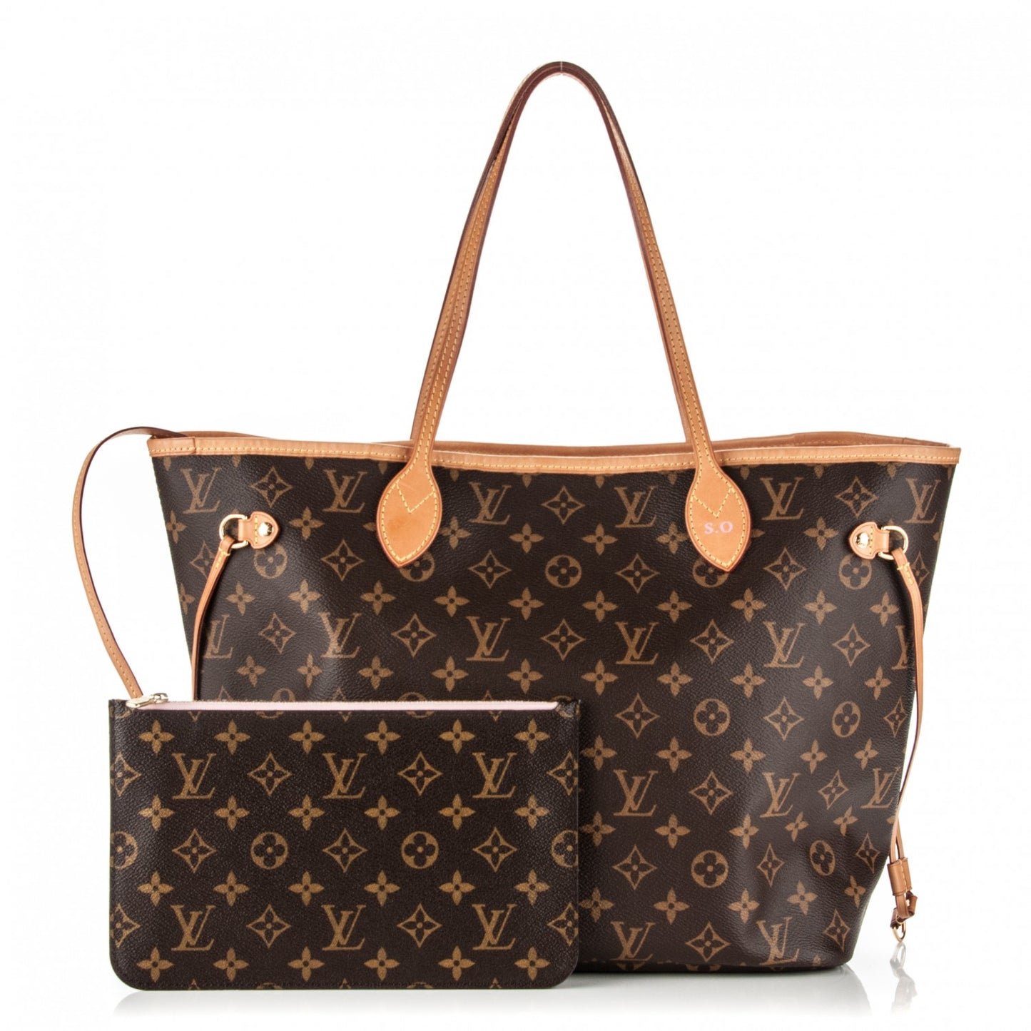 Monogram Neo Neverfull MM Rose Ballerine