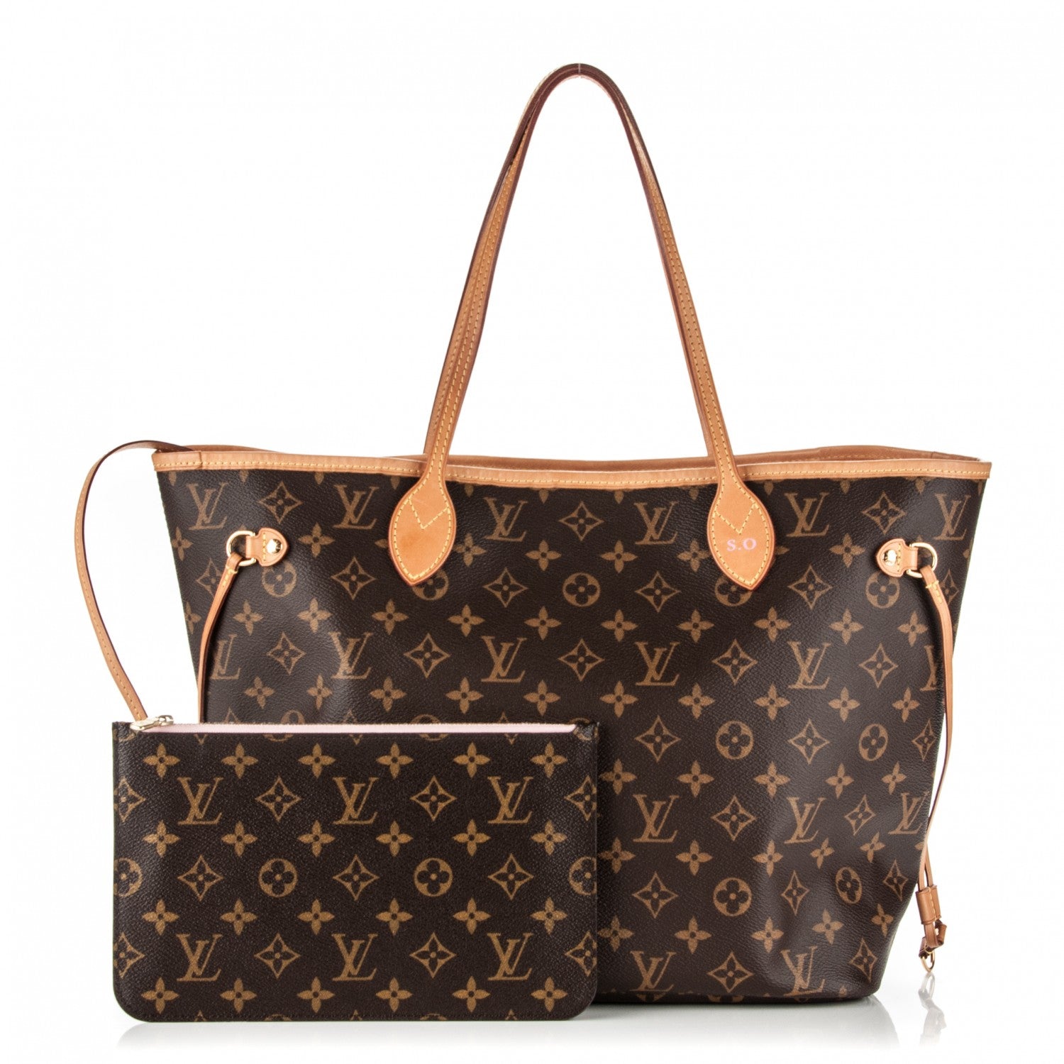 Louis Vuitton Monogram Neo Neverfull MM Rose Ballerine 1 of 10