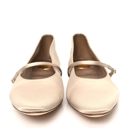 Saint Laurent Satin Gio Ballet Flats 40 Partridge Pink 3 of 10
