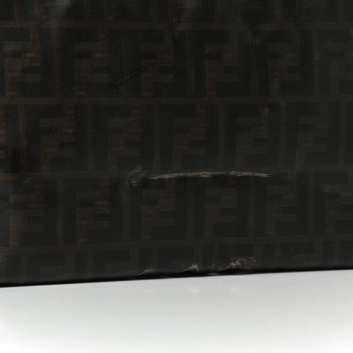 Fendi Zucca Spalmati Matrioska Small Roll Tote Tobacco Black 14 of 16