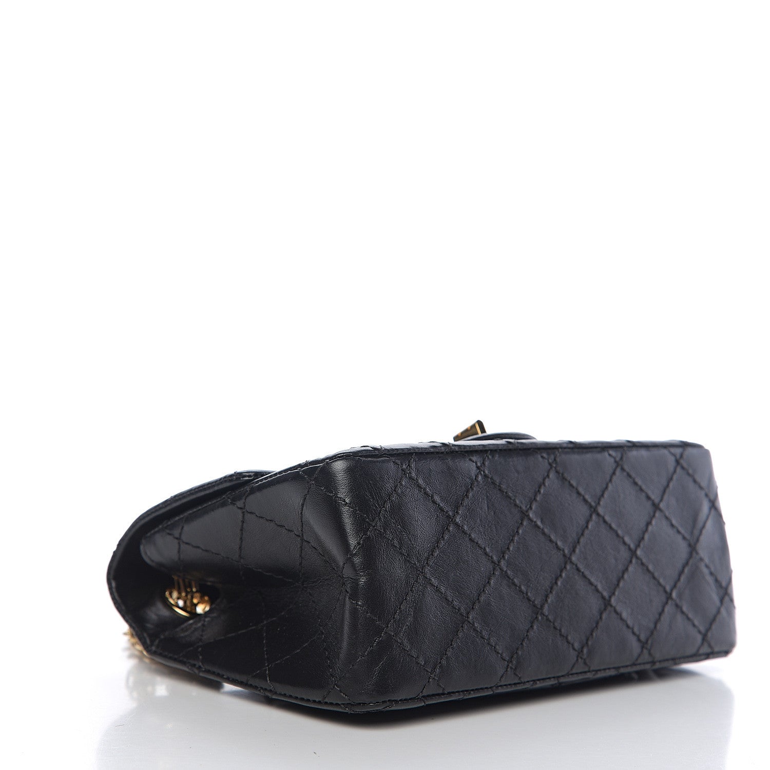 Chanel Aged Calfskin Quilted 2.55 Reissue Mini Flap Black 3 of 11