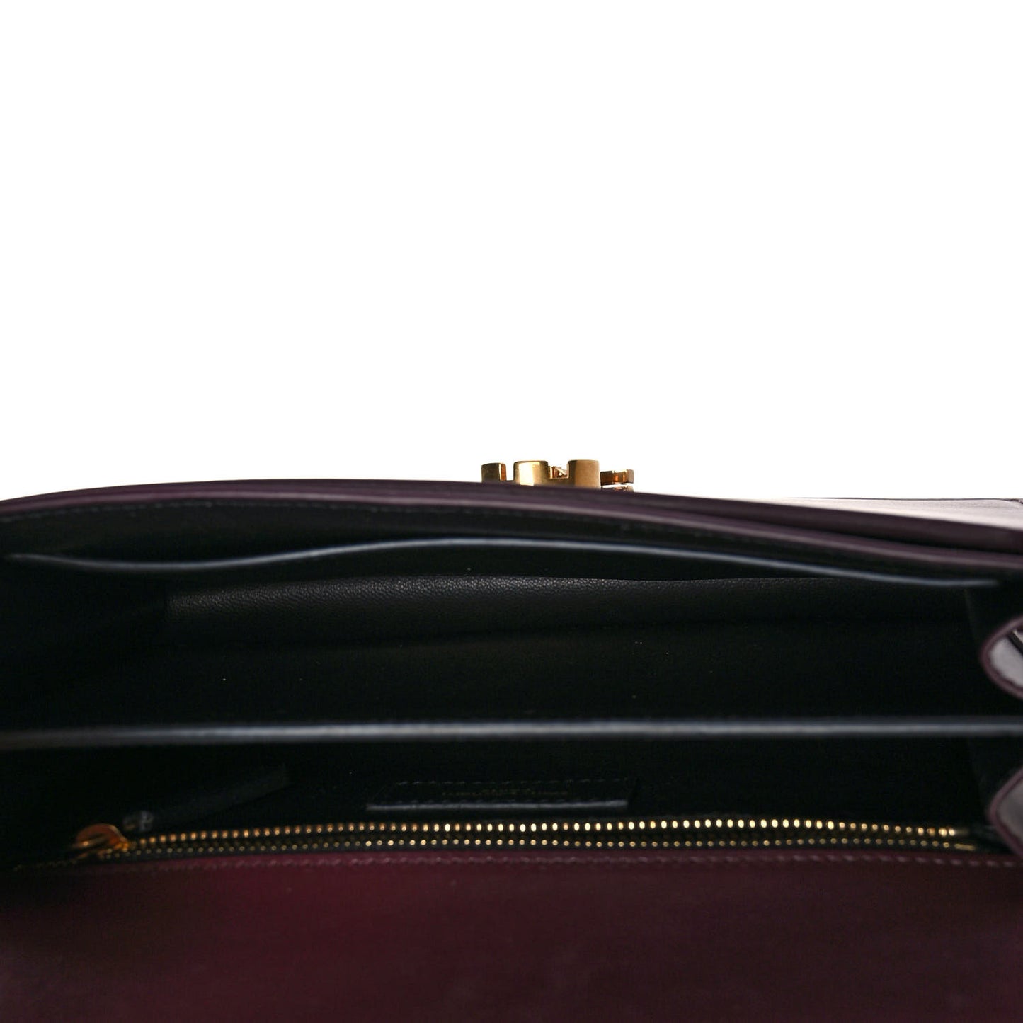 Smooth Calfskin Monogram Cassandra Clasp Bag Rouge Legion