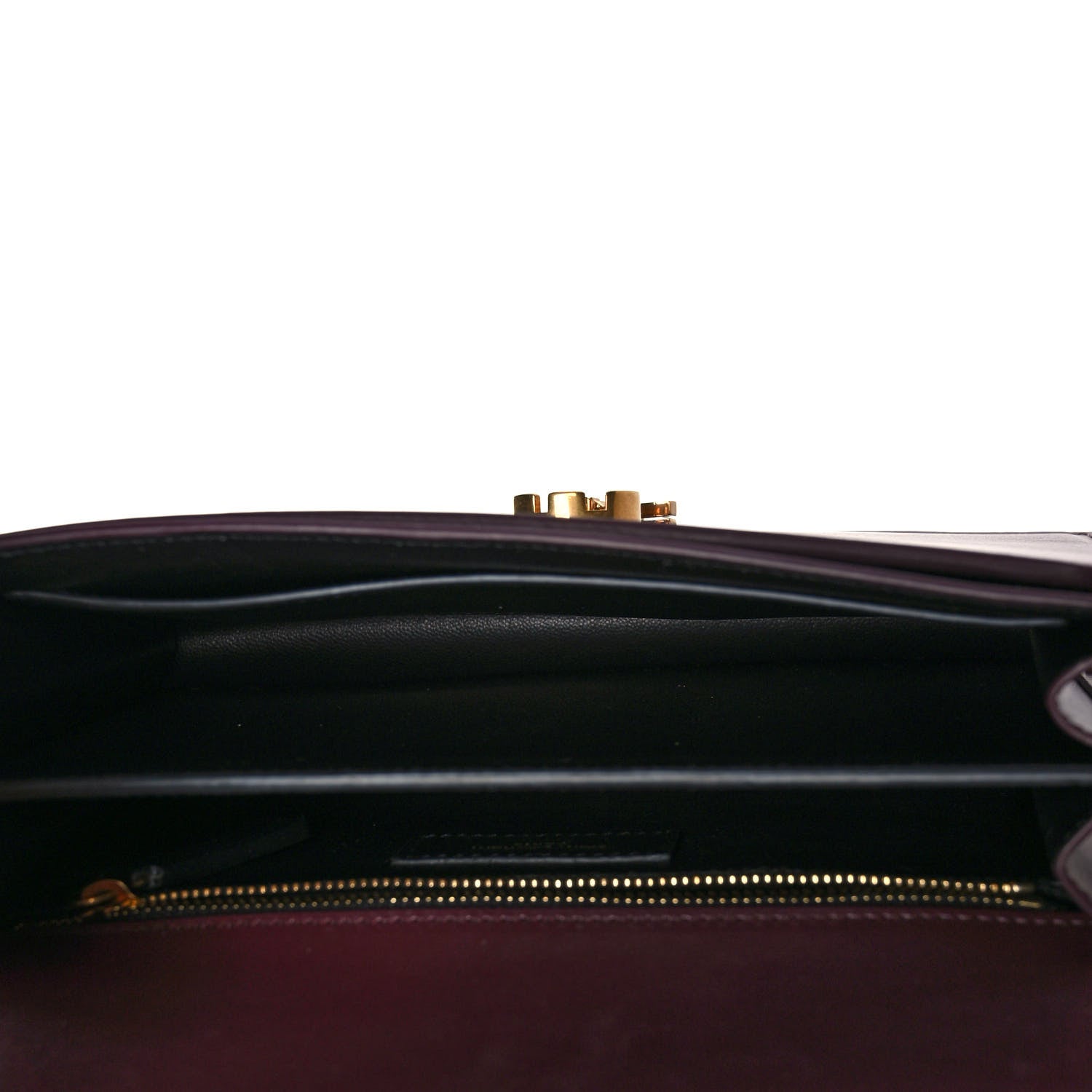 Saint Laurent Smooth Calfskin Monogram Cassandra Clasp Bag Rouge Legion 5 of 8