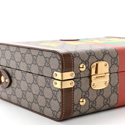 Gucci GG Supreme Monogram Azalea Calfskin Fake/Not Retro Interlocking G Beauty Case Beige Ebony Brown Sugar 9 of 10