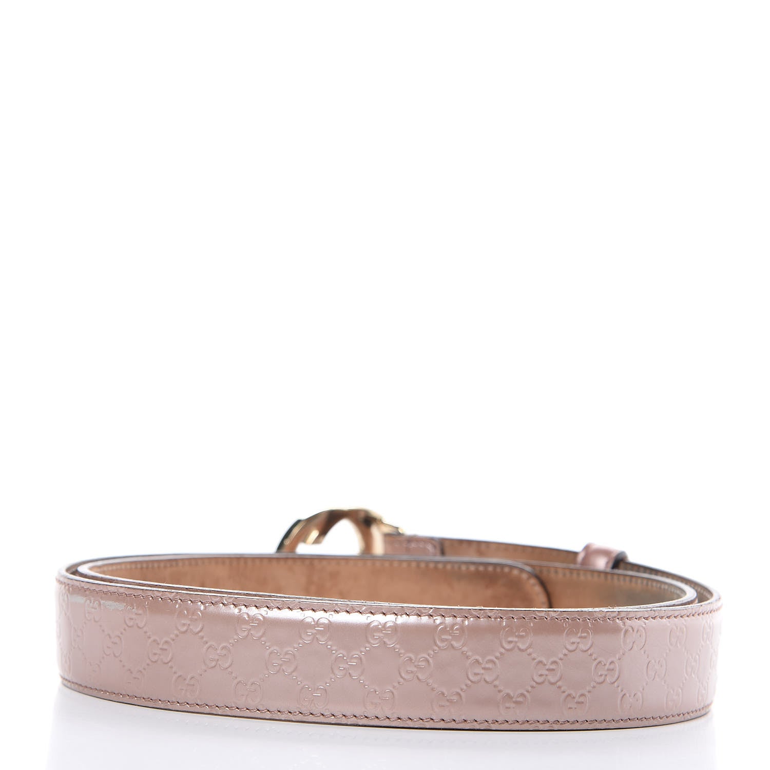 Gucci Guccissima Interlocking G Belt 95 38 Winter Rose 3 of 8