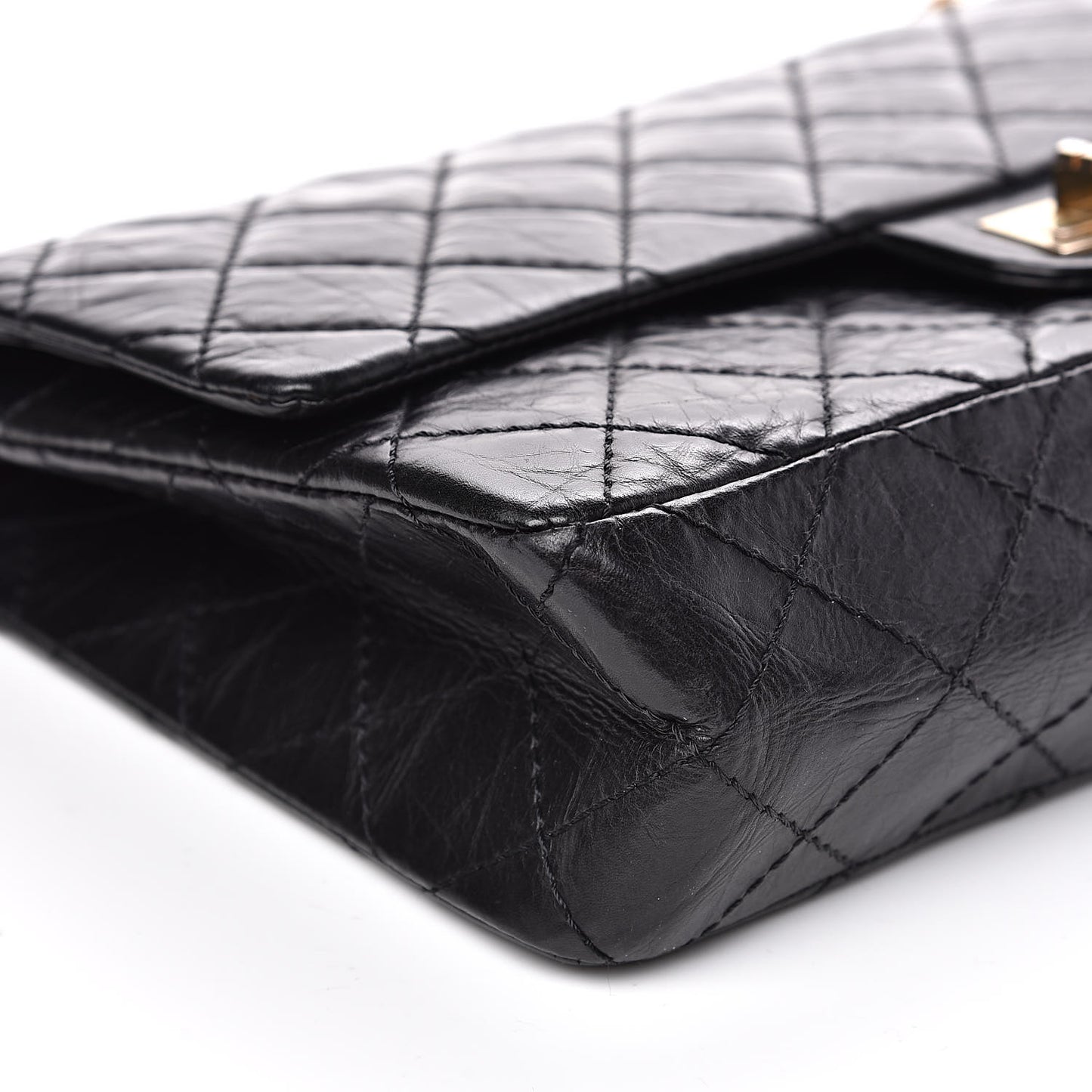 Aged Calfskin 50th Anniversary 2.55 Reissue 225 Flap Black