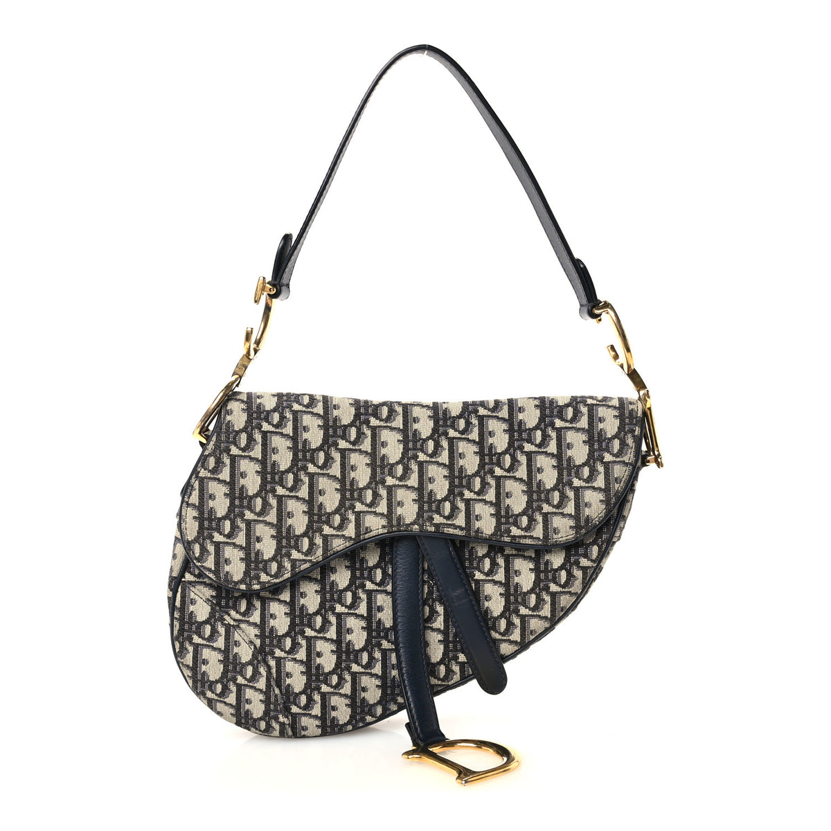 Oblique Saddle Bag Blue