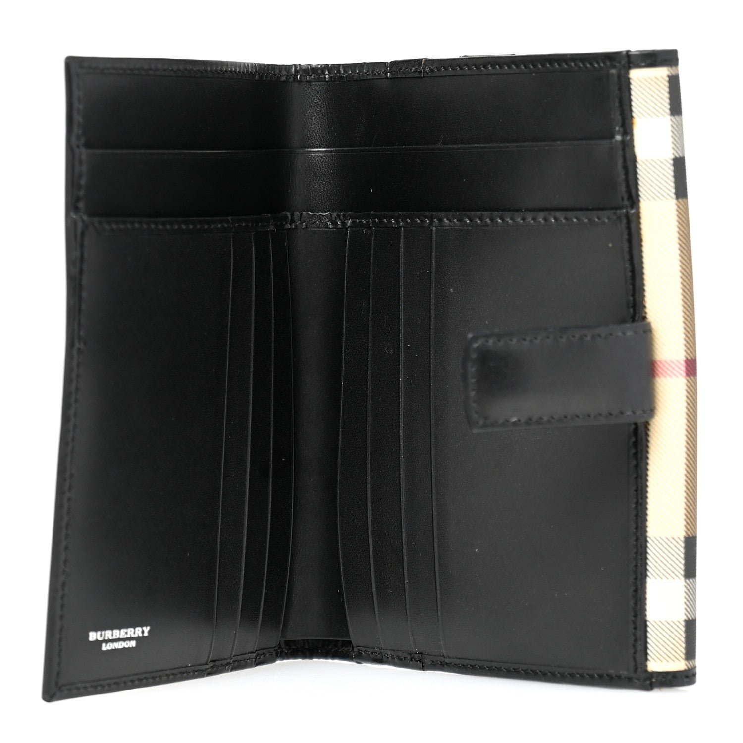 Burberry House Check Compact Wallet Black 5 of 9