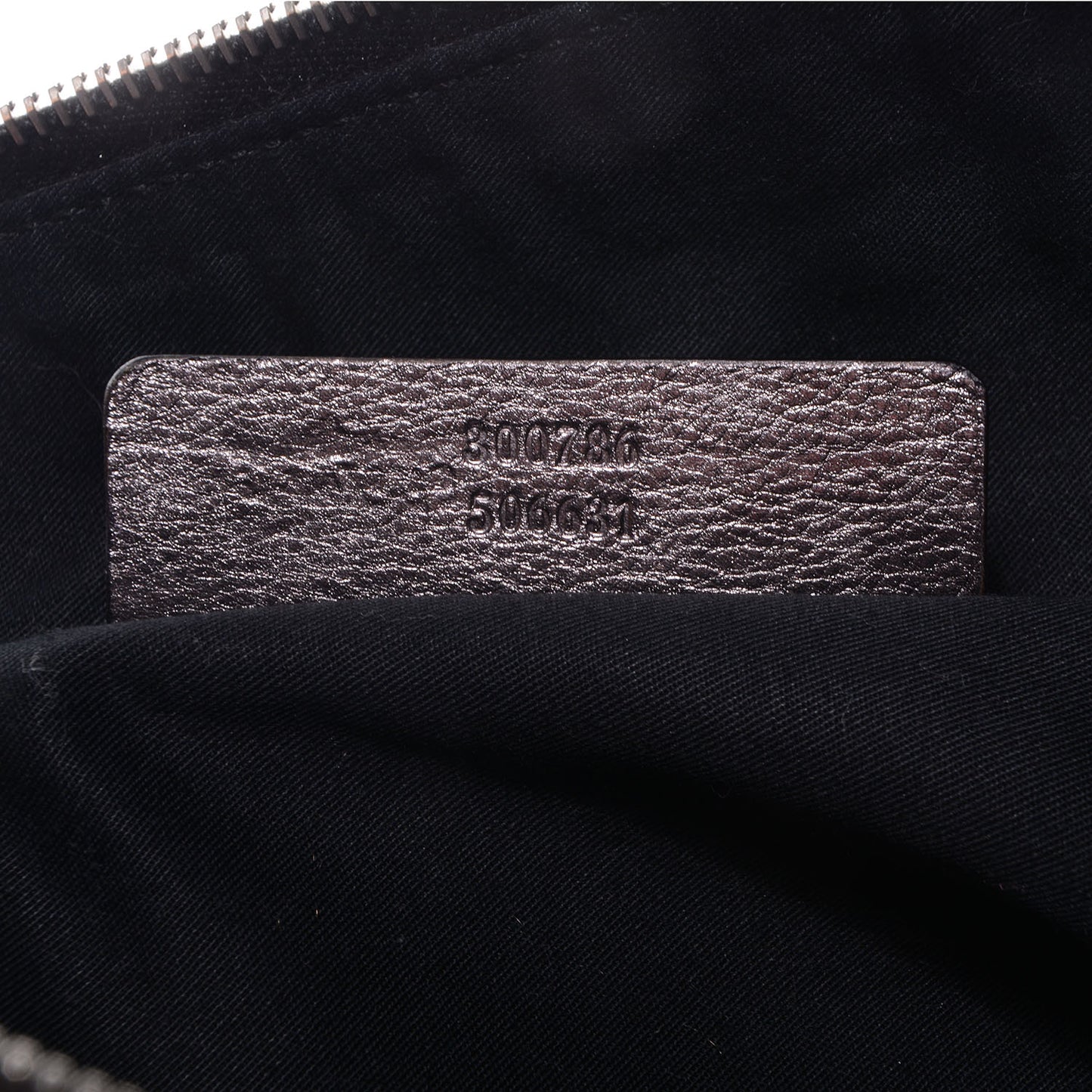 Metallic Leather Large De Manta Tote Dark Silver