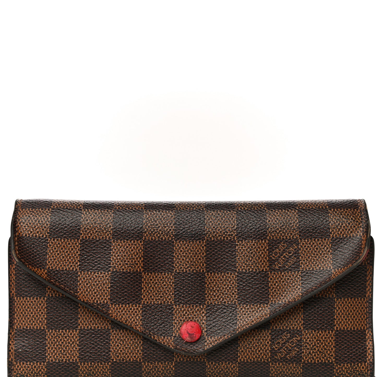 Damier Ebene Josephine Wallet Red