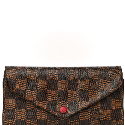 Louis Vuitton Damier Ebene Josephine Wallet Red 8 of 23