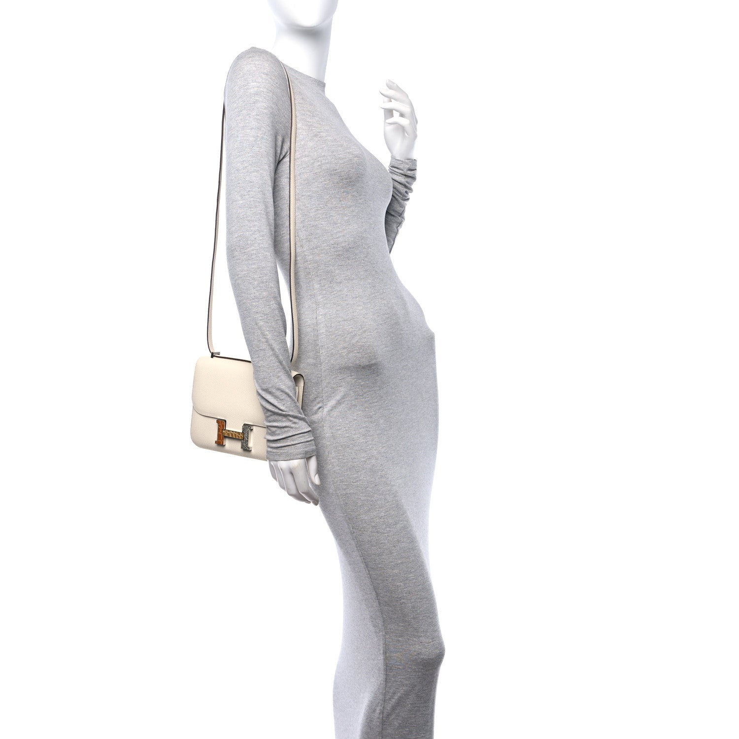 Hermes Epsom Shiny Alligator Lizard Constance 18 Nata 2 of 13