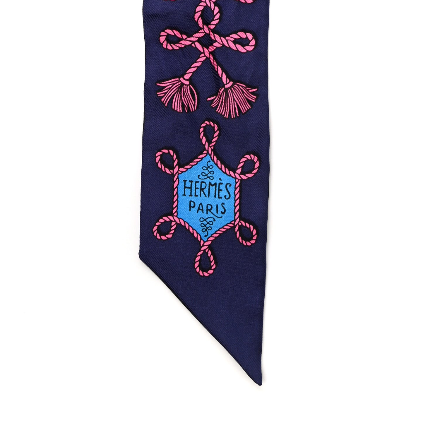 Silk Galons Et Brandebourg Twilly Indigo Rouge Vif Marine