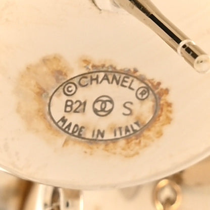 Chanel Metal CC Drop Earrings Gold 4 of 5