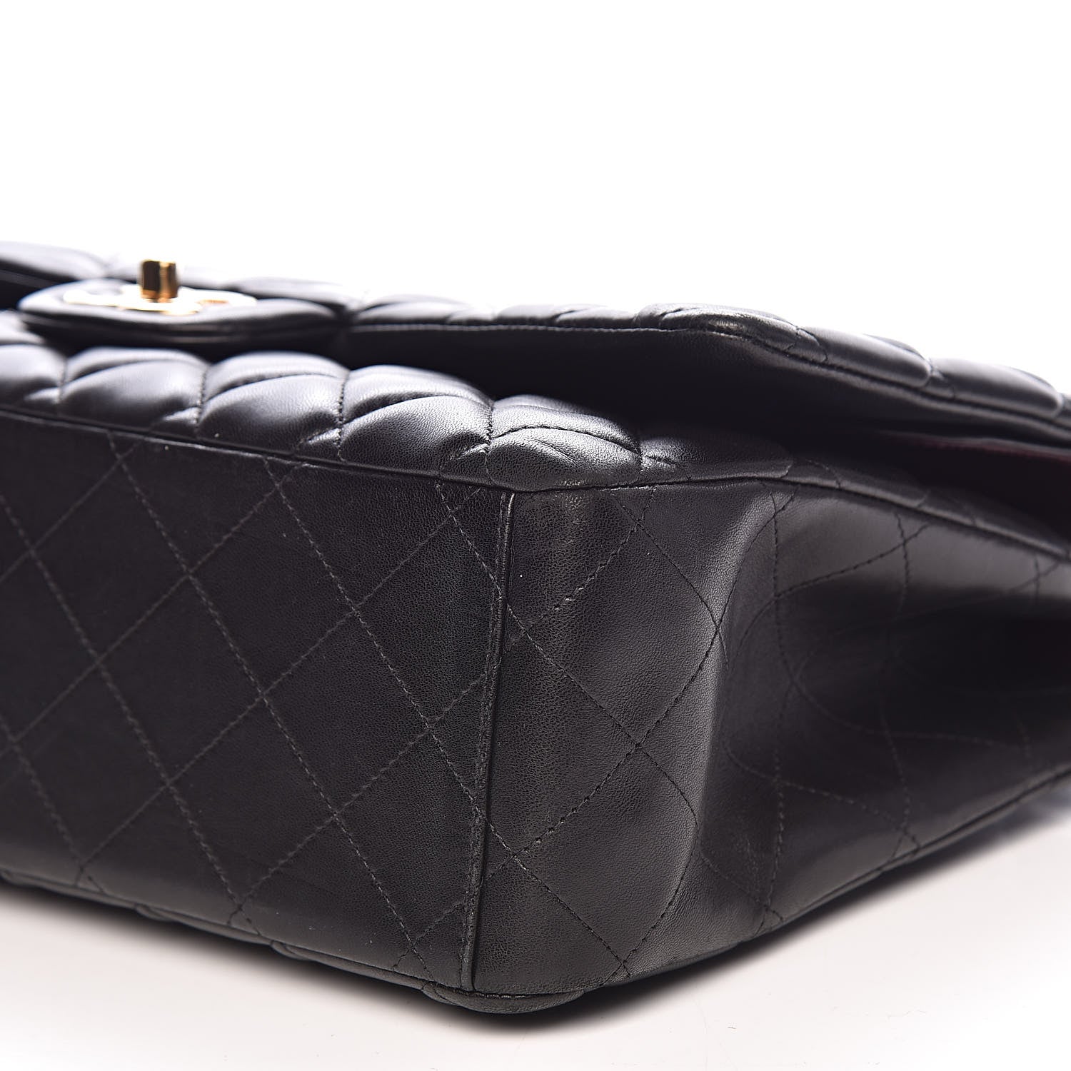 Chanel Lambskin Quilted Maxi Double Flap Black 9 of 17