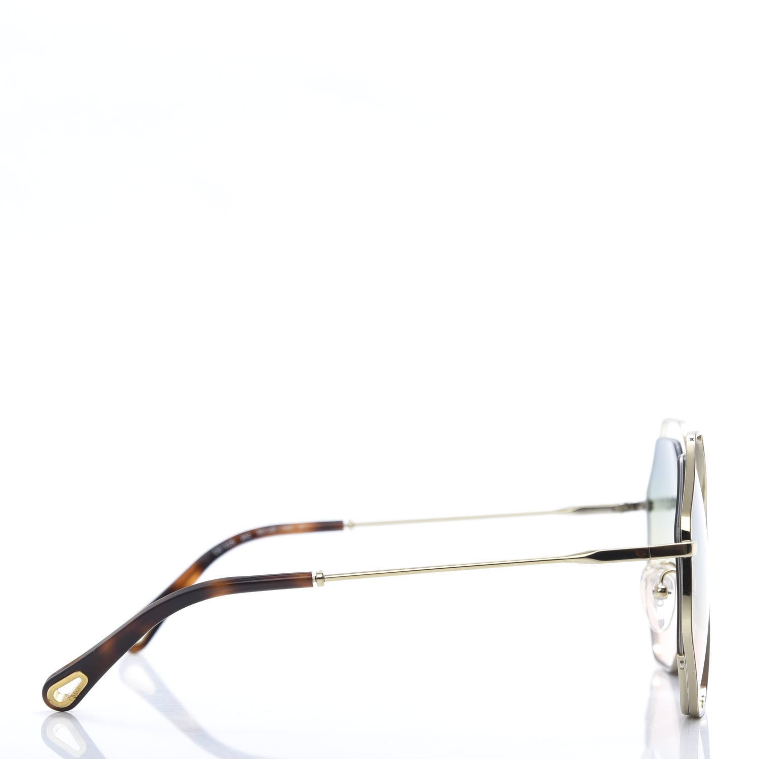 Chloe Poppy Geometric Sunglasses CE132S Havana Brown 3 of 7