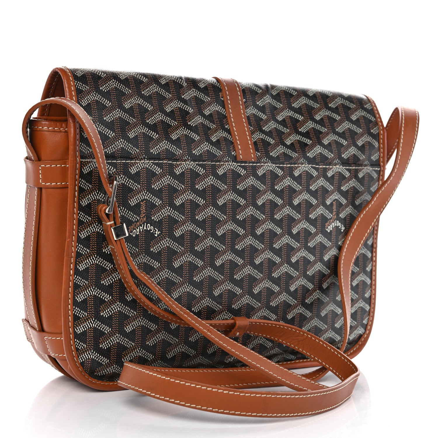 Goyard Goyardine Belvedere II MM Messenger Bag Black Gold 3 of 15