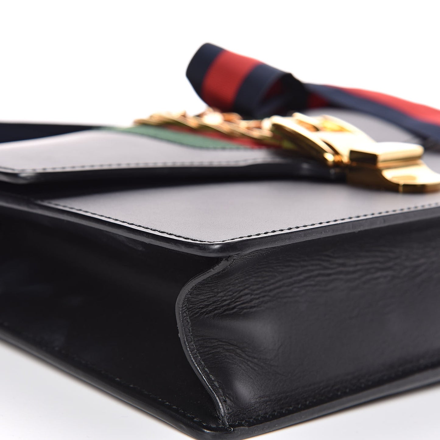 Calfskin Small Sylvie Shoulder Bag Black