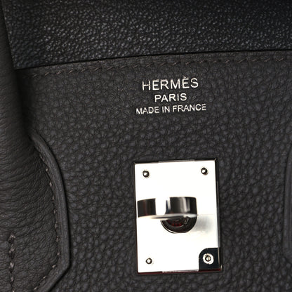 Hermes Togo Birkin 25 Etain 6 of 12