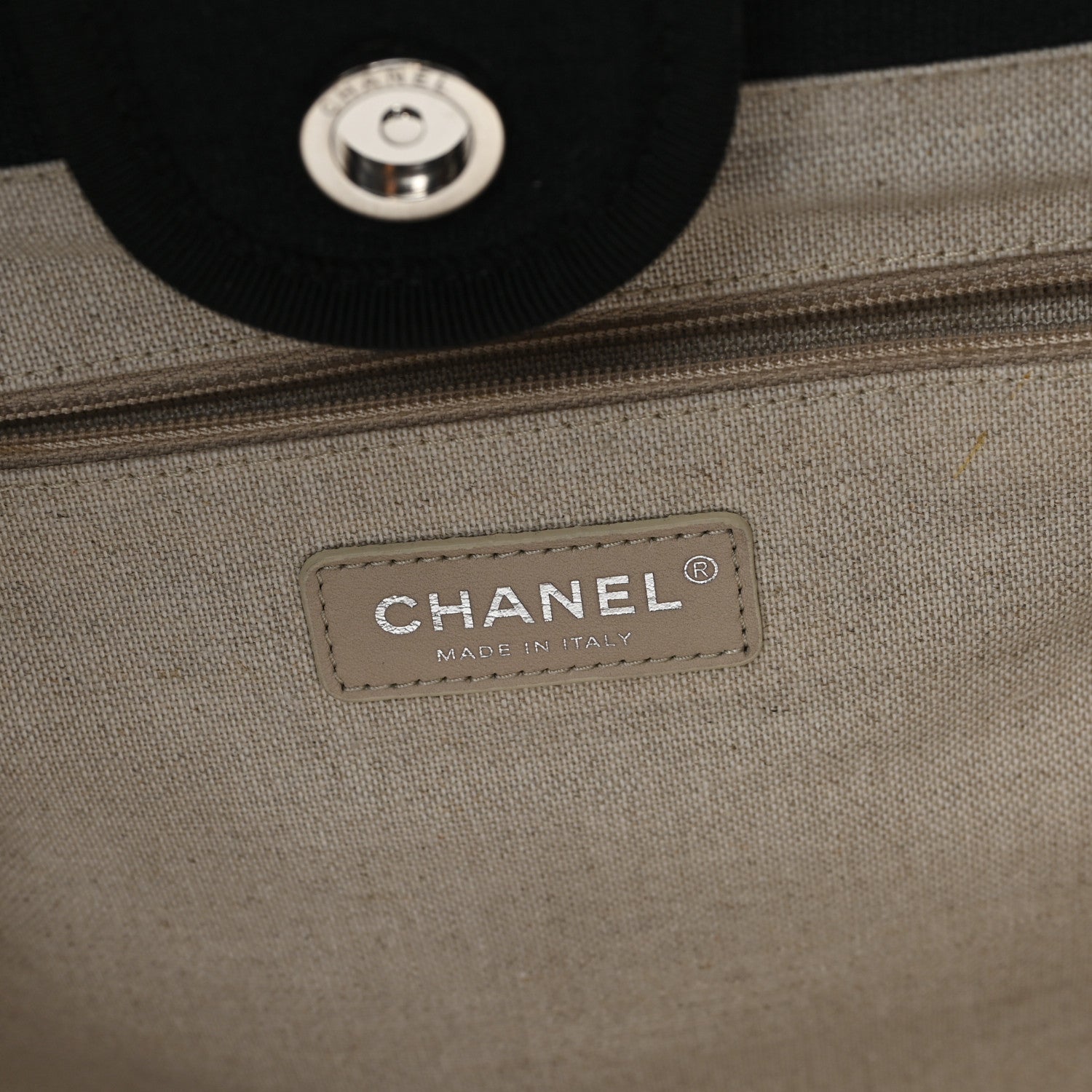 Chanel Mixed Fibers Small Deauville Tote Black 7 of 12