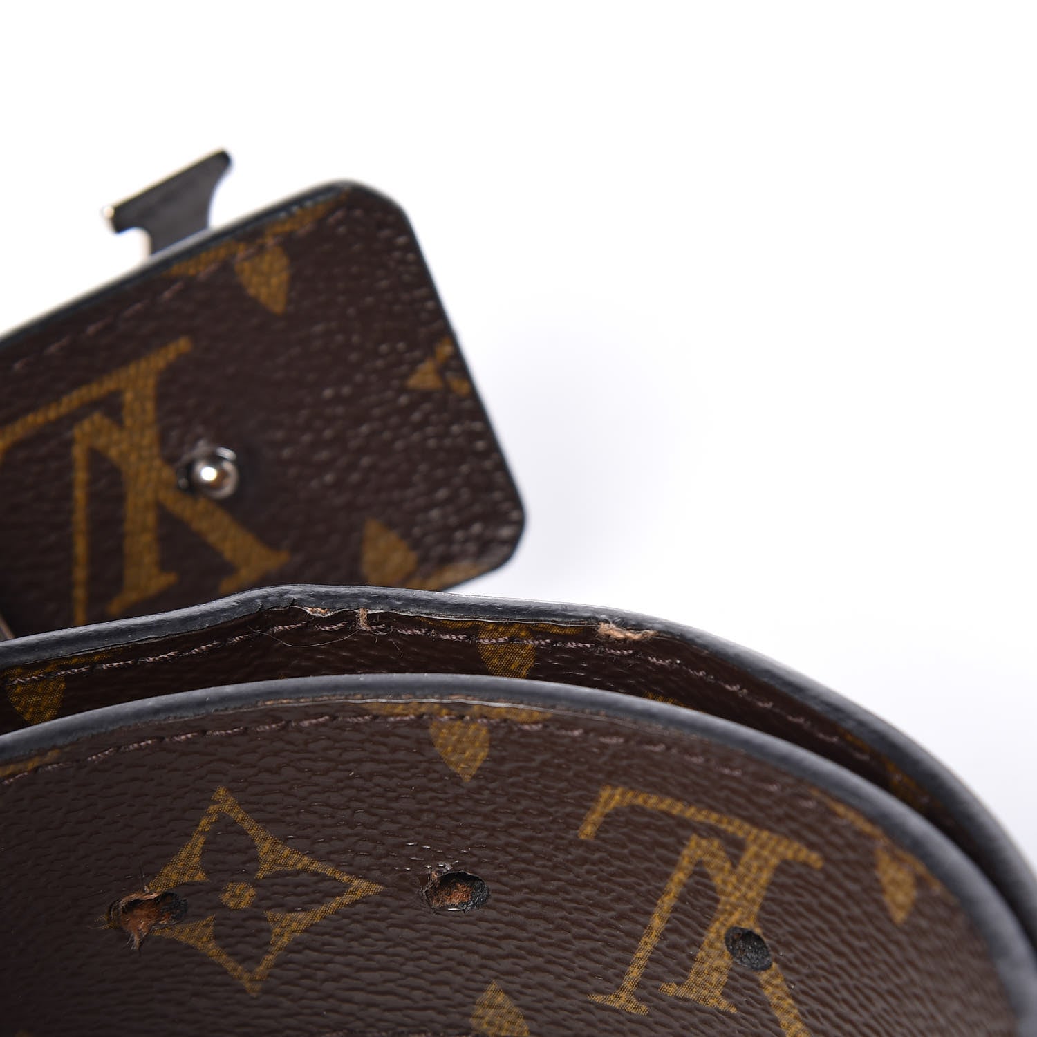 Louis Vuitton Calfskin Monogram 30mm LV Initiales Reversible Belt 80 32 Black 7 of 7