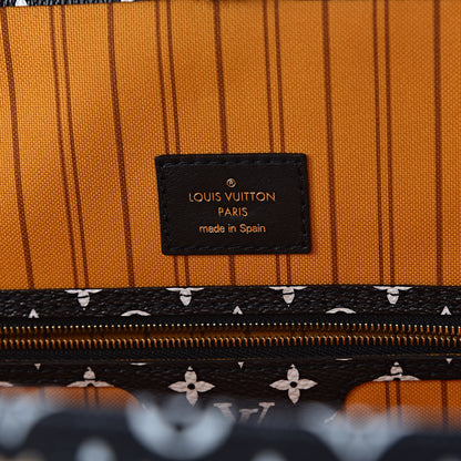 Louis Vuitton Monogram Giant Jungle Neverfull MM Black 6 of 9