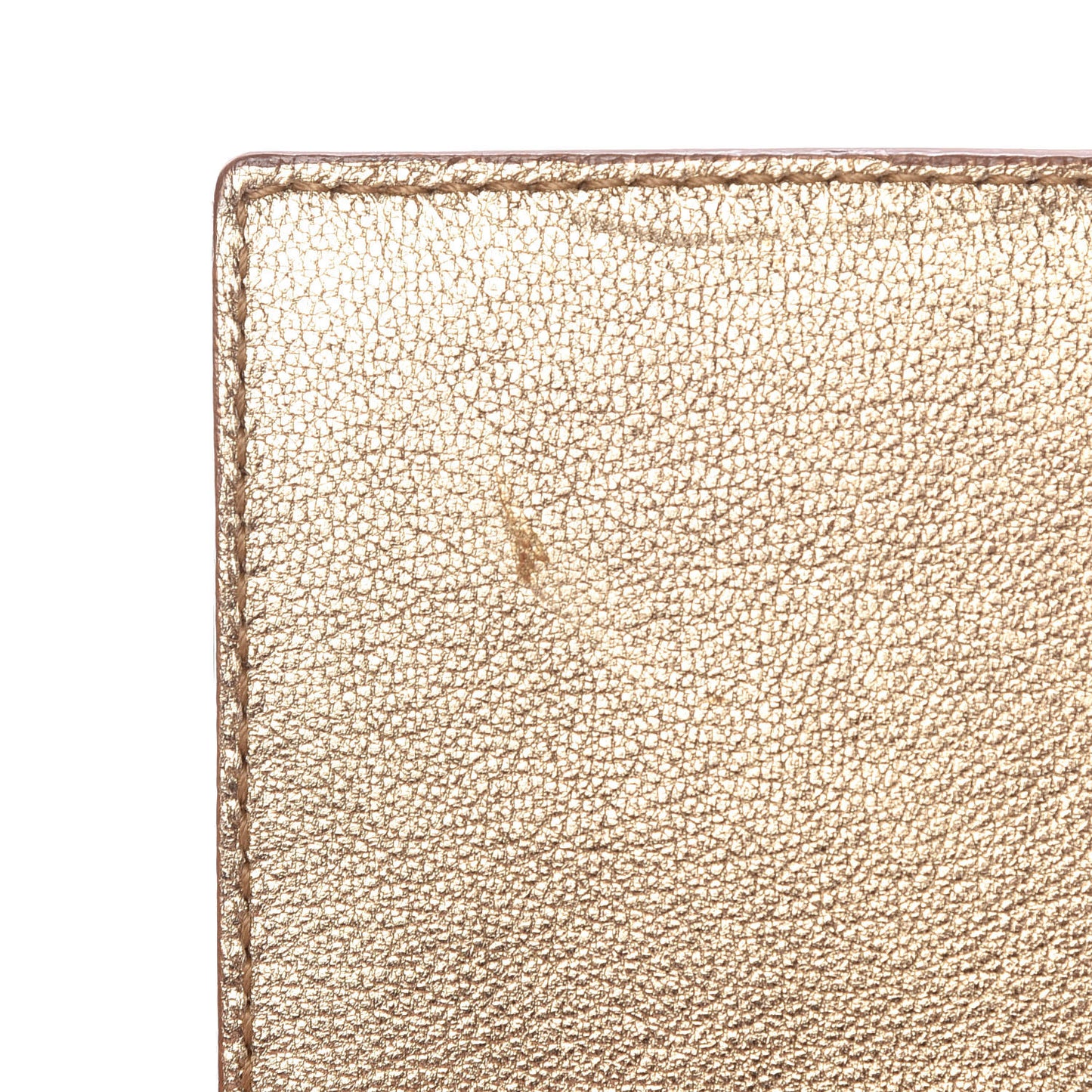 Metallic Goatskin Small Belle De Jour Clutch Gold