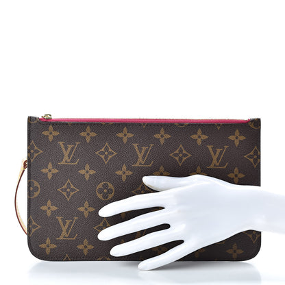 Louis Vuitton Monogram Neverfull MM GM Pochette Pivoine 2 of 8