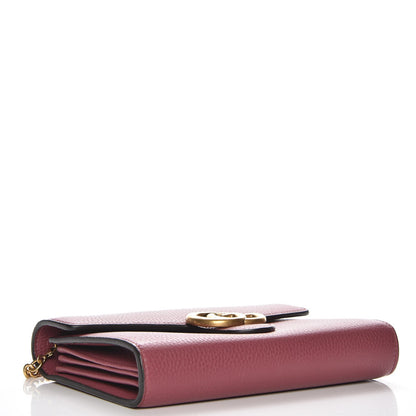 Gucci Cellarius Calfskin GG Marmont Chain Wallet Dry Rose 4 of 8