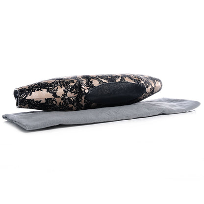Alexander McQueen Silk De Manta Lace Print Clutch 4 of 7