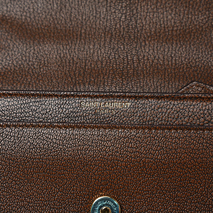 Saint Laurent Calfskin Studded Small Monogram Sunset Brown 6 of 7