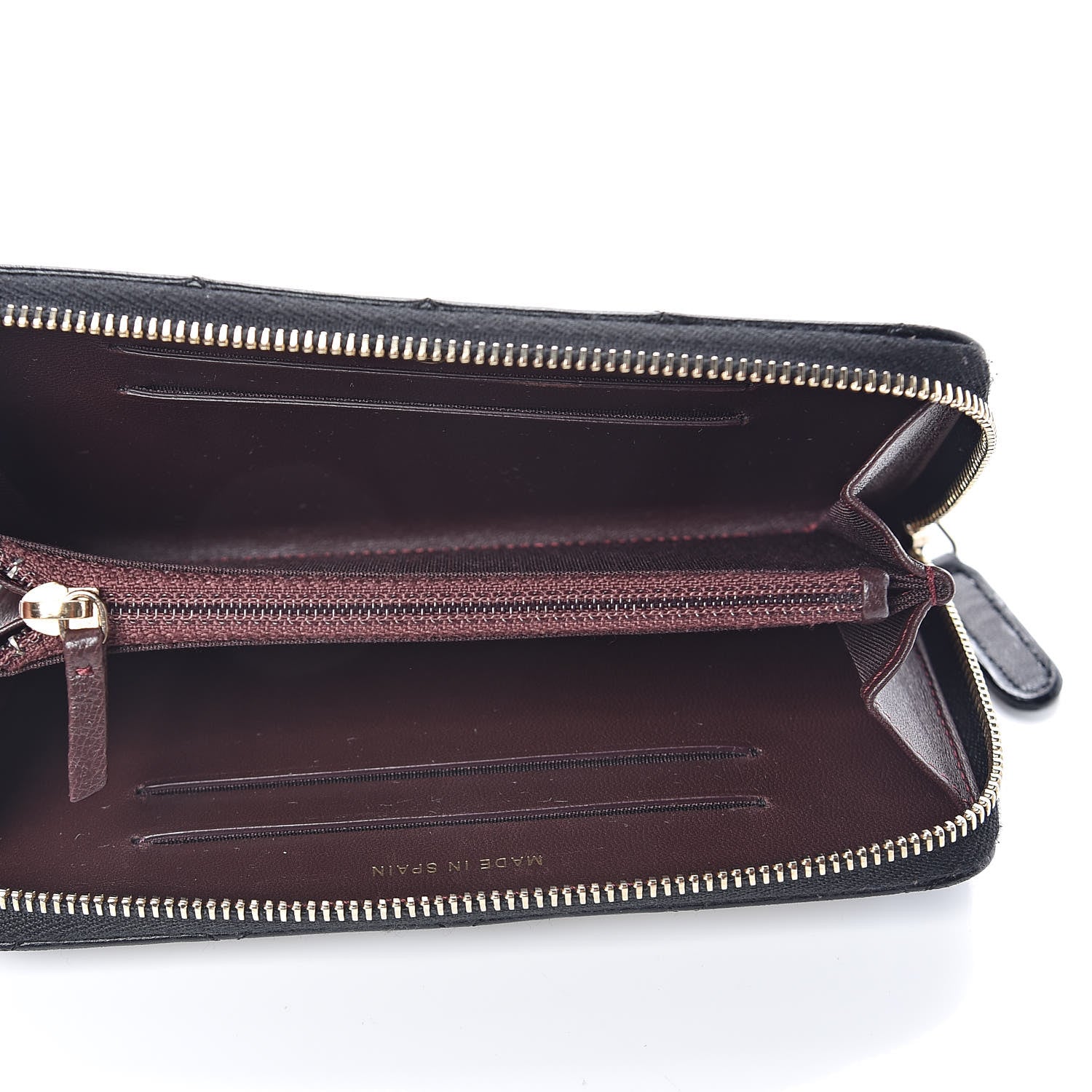 Chanel Lambskin Quilted Small Trendy CC Zip Around Wallet Black 5 of 8