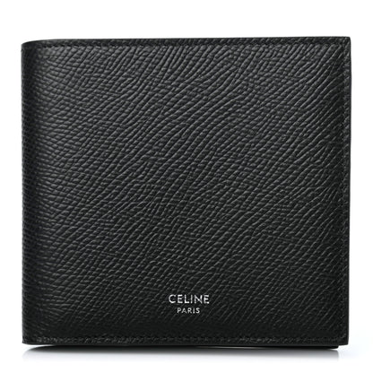 Celine Grained Calfskin Bi-Fold Wallet Black 1 of 4