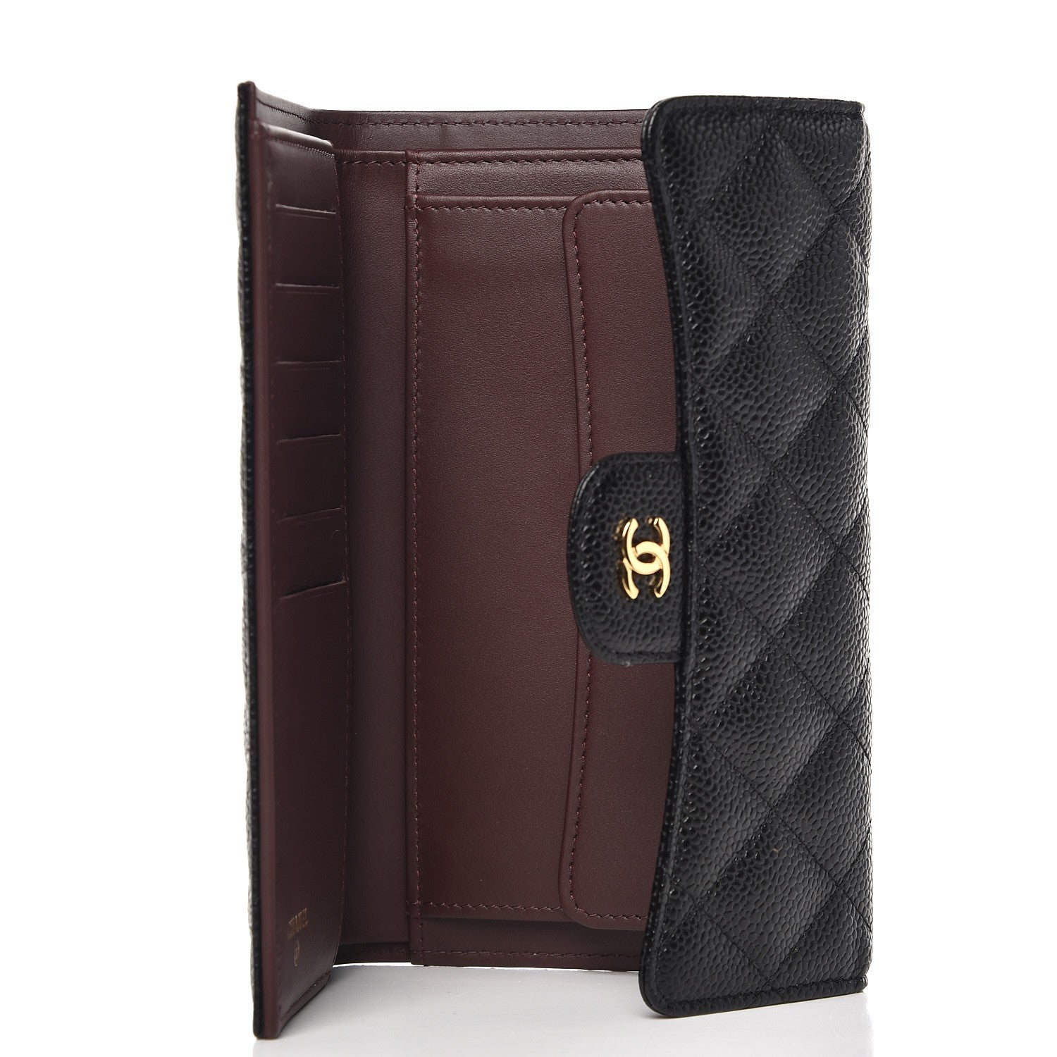 Chanel Caviar Quilted Large Flap Wallet Black 5 of 7