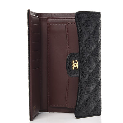 Chanel Caviar Quilted Large Flap Wallet Black 5 of 7