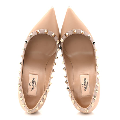 Valentino Garavani Nappa Rockstud 100mm Pumps 35 Poudre 2 of 11