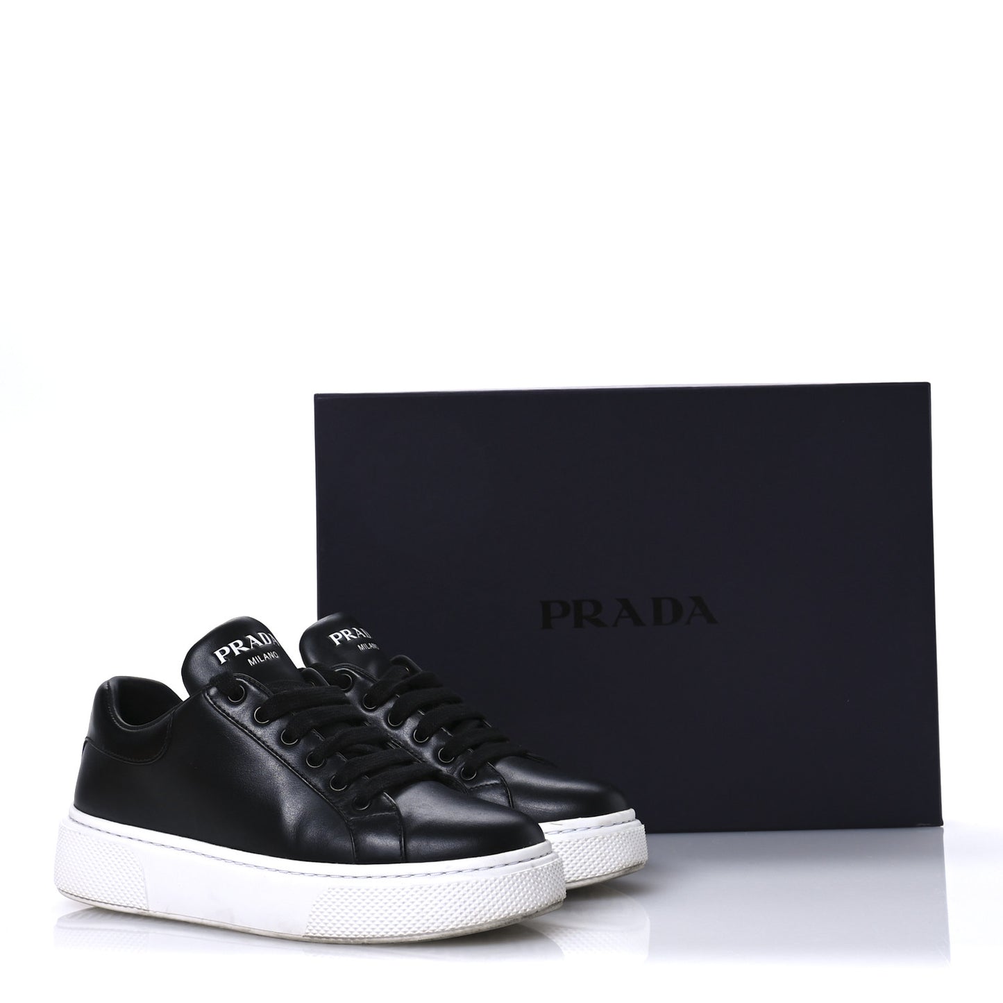 Vitello Soft Womens Low Top Sneakers 35 Black