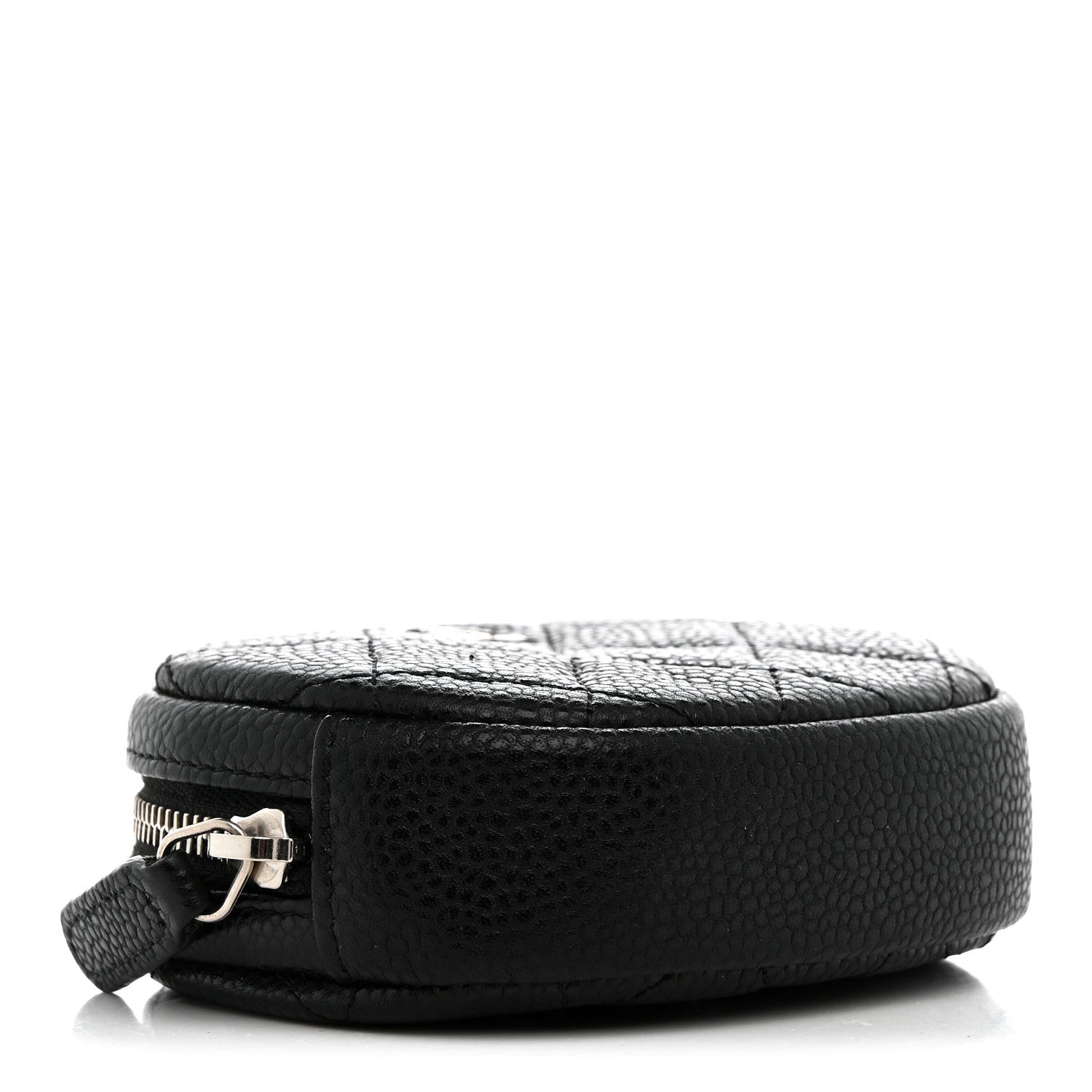 Chanel Caviar Quilted Zip Around Classic Coin Purse Black 4 of 8