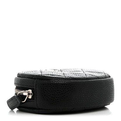 Chanel Caviar Quilted Zip Around Classic Coin Purse Black 4 of 8