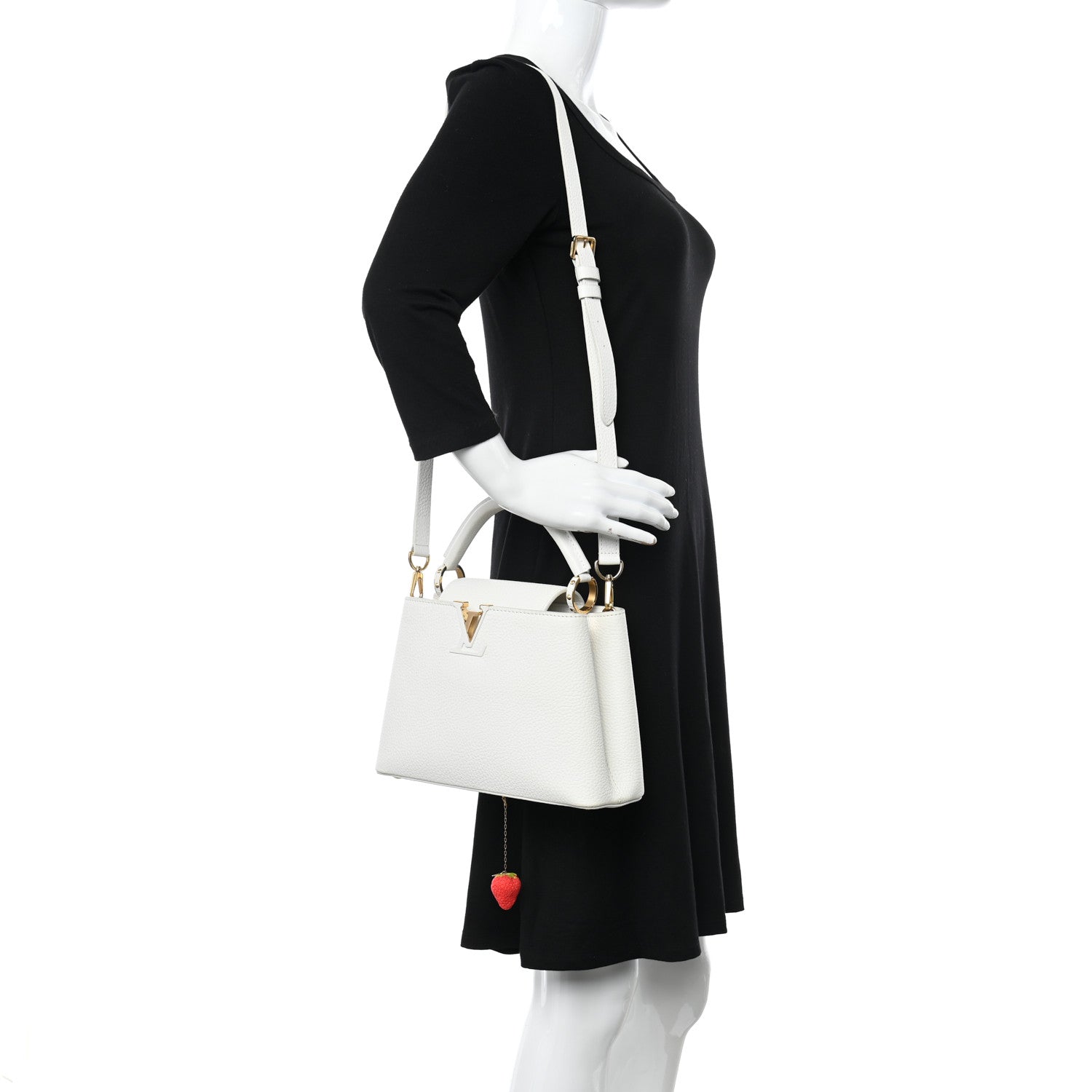 Louis Vuitton X UF Taurillon Artycapucines BB White 2 of 11